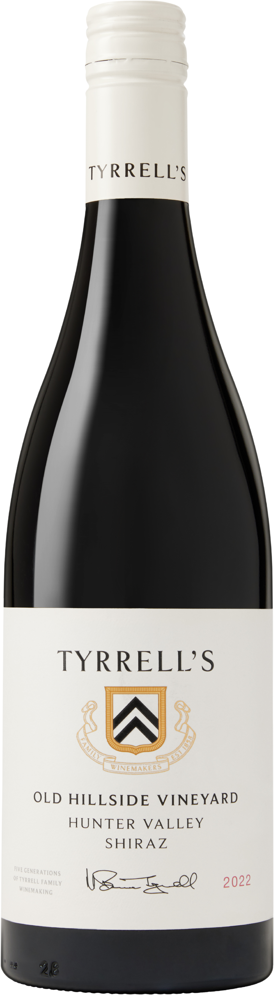 Tyrrell’s Wines Old Hillside Vineyard Shiraz  2022 Hunter Valley